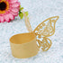 King&Pig 50pcs Laser Cut Butterfly Shape Napkin Rings for Dinners Lunch Tables Home Wedding Birthday Date Anniversray Party Decorations (Gold)...