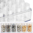 BigOtters Embroidery Diamond Storage Box, 30PCS Big Clear Plastic Bead Containers with Silicone Funnel for Jewelry Painting DIY Art Craft Rhinesto...