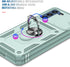 for Samsung Galaxy S21 FE 5G Case Military Grade Drop Shock Protection Cell Phone Cover with Slide Camera Cover Built-in 360° Rotate Ring Stand fo...