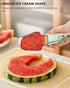 3-in-1 Watermelon Fork Slicer Cutter, Watermelon Popsicle Cutter Slicer Tool, Stainless Steel Watermelon Slicer Fork, Fruit Cutting Knife for Summ...