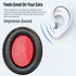 Life Q10 Ear Pads Replacement Ear Cushion Foam Soft Earpads Compatible with Anker Soundcore Life Q10 / Q10 BT Headphones Ear Cushion (Black/Red).....