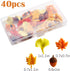40Pcs Fall Theme Push Pins Thumb Tacks Decorative Flower Cork Board Tacks for Bulletin Board, Photos Wall Maps and Other Offices Schools Supplies ...