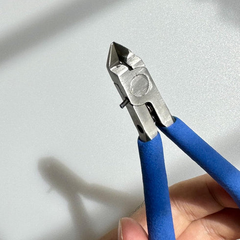 Model Nipper with Blade Case, 4.7-inch Plastic Model Cutter Tools, Sprue Cutter for Gundam Building Repairing and Fixing, Blue...