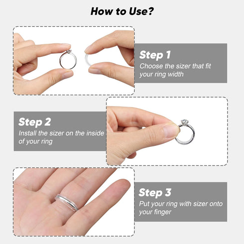 Ring Size Adjuster for Loose Rings for Any Rings Ring Size Reducer Spacer Ring Guard...