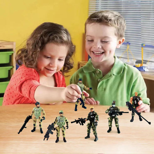 Army Men Soldiers Toy for Boys Age 4-7,Military Soldier Playset Military Figures for Boys,Army Men Action Figure with Weapon,Army Toy Set for Boys...