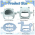 4 Pieces Silicone Teething Toys Bear Baby Teether Toy Anti Dropping Horse Teething Pacifier Baby Chew Toys Chewable Hand Teethers for Sucking Chew...