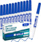 Dry Erase Markers Fine Tip, 12 Count Whiteboard Markers, Blue Dry Erase Markers, Fine Point Dry Erase Markers, Dry Erase Markers for Kids, White B...