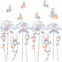 Shawula 30PCS Flower Window Clings - Anti-Collision Window Decals to Save Birds from Window Collisions,Non Adhesive Prismatic Vinyl Window Clings,...