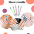 5 Pcs Nail Art Sculpture Pen Dual Tipped Silicone Nail Tools Nail Art Acrylic Pen Silicone Brushes for Resin Nail Art Tools for Design Nail Foil C...