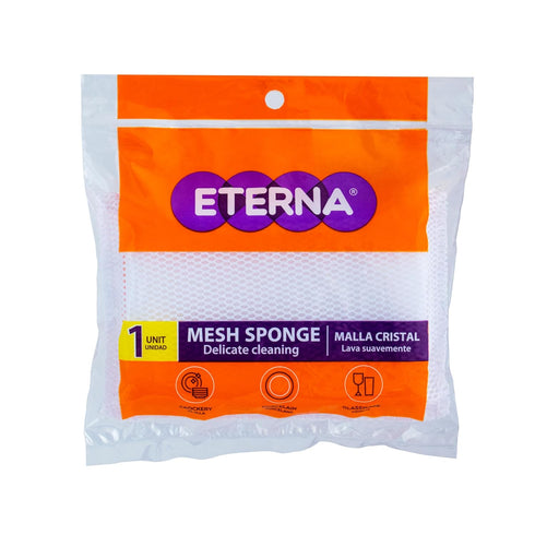 ETERNA Mesh Multi-Purpose Sponge, Non Scratch Dish Sponge for Washing Dishes, Cleaning Kitchen, Premium Kitchen Scrub Sponge and Scrubbers Cleanin...
