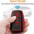 Sindeda Compatible With Toyota Key fob Cover with Leather Keychain,Soft TPU Full Cover Protection,Key fob case for RAV4 Camry Avalon Corolla Highl...