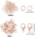 LOCOLO 39 Feet Necklace Chains Stainless Steel DIY Link Chain Necklaces with 30Pcs Lobster Clasps, and 100Pcs Jump Rings for Jewelry Making...