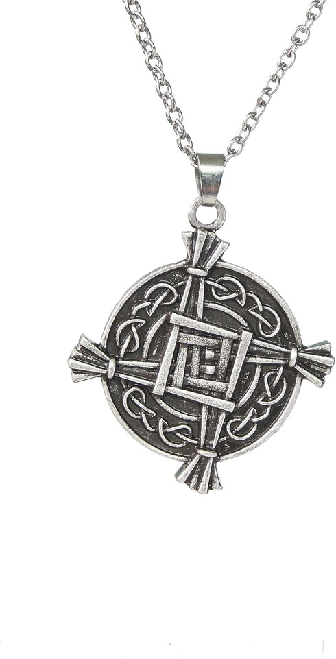 St. Brigid Pendant Necklace Irish Celtic Cross Necklace...