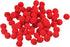 MECCANIXITY Pom Felt Balls Felting Fabric 1.5cm 15mm Red for Home Craft Project DIY Pack of 100...