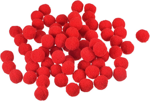 MECCANIXITY Pom Felt Balls Felting Fabric 1.5cm 15mm Red for Home Craft Project DIY Pack of 300...