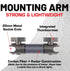 Bulletpoint Mounting Solutions Dash Mount 4.7" Arm Compatible with iPhone and Android Smartphones - Fits 20mm Attachment Ball...