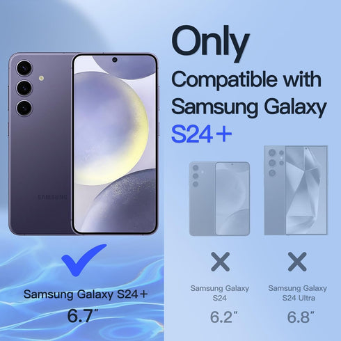 JETech Privacy Screen Protector for Samsung Galaxy S24+ / S24 Plus 5G 6.7-Inch with Camera Lens Protector, Anti-Spy Tempered Glass Film, Fingerpri...