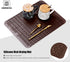 Silicone Dish Drying Mat, Non-Slip Easy Clean Sink Mat Large Heat-resistant Dish Drainer Mat for Kitchen Counter, Sink, Refrigerator or Drawer lin...
