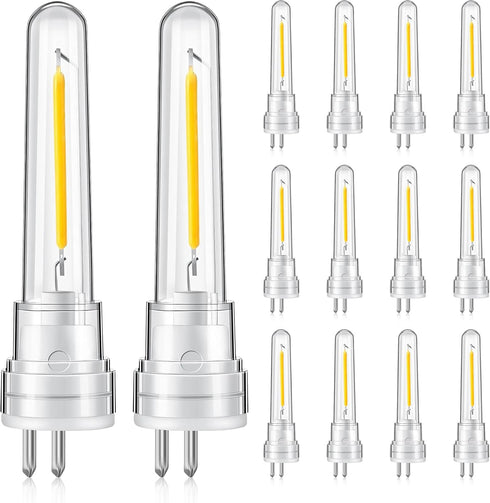 Meonum 14 Pack S14 Replacement Light Bulbs, 1.7 Watt Replacement S14 LED Bulb, Shatterproof Waterproof and Dimmable Replacement S14 Light Bulb for...