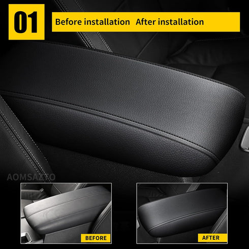 AOMSAZTO Console Covers for 2013-2018 Altima Nissan Black Armrest Pad for Altima...