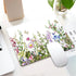 Border with Herbs and Wild Flowers Mouse Pad Non-Slip Rubber Base Gaming MousePads for Computers Laptop Office, Computer Mouse Pad for Wireless Mo...