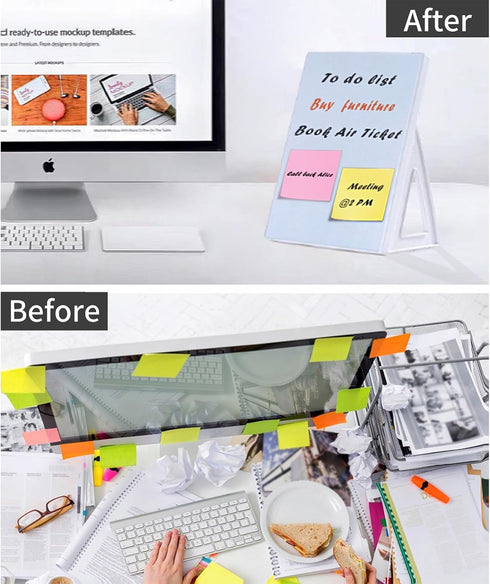 Dry Erase Board, Small Whiteboard with Stand, A4 Size 11.7 x 8.3 Inches with Two Dry Erase Markers...