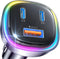 LISEN 66W C Type Car Charger, PD 36W+QC 30W Car Cigarette Lighter USB C Charger All Metal 3-Port Super Fast USB C Car Adapter Fit for iPhone 15 14...