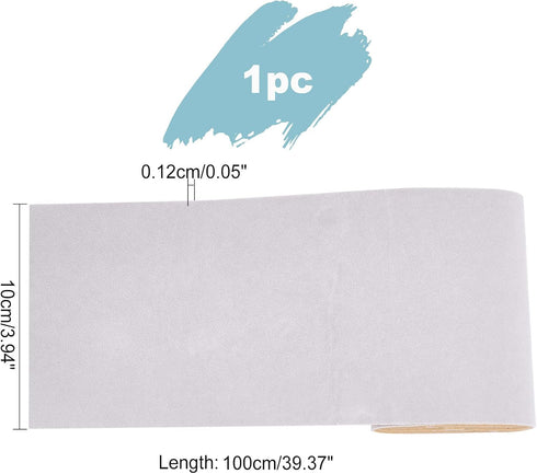 PH PandaHall Adhesive Velvet Fabric Roll, 3.9x39.3" Soft Velvet Flocking Liner 1.2mm Thick Sticky Felt Sheets Microfiber Patch for Art Crafts Jewe...