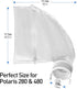 Nylon Mesh Pool Cleaner Bags,Bag Zipper Replacement for Polaris 280 & 480 Pool Cleaner All Purpose filter Bag for 280 Polaris Replacement Bags,Poo...