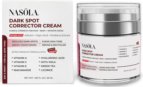 Dark Spot Corrector Cream Remover for Face, Body - Natural Skincare for Underarms, Elbows & Privates- The Ultimate Solution for Bright, Beautiful ...