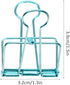 16pcs Wire Binder Clips, Medium Colorful Paper Clamps Metal Wire Binder Clips Hollow Out Paper Organizer Wire Clips for Photo Picture Postcard Art...