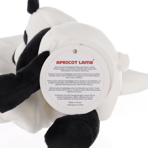 Apricot Lamb Stuffed Animals Security Blanket Panda Infant Nursery Character Blanket Luxury Snuggler Plush (White Panda, 10 Inches)...