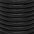 Mandala Crafts Round Cowhide Genuine Black Leather Cord for Jewelry Making Kumihimo Leather Rope Spool - Black 4.4 Yds 6mm Cording...