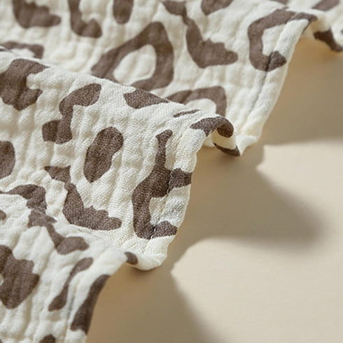 Lovey Blanket for Boys and Girls, Organic Cotton Muslin Security Blanket for Babies, Soft Breathable Lovie Soothing Towel for Newborn and Infant (...