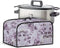 Purple Flower Slow Cooker Dust Cover Oval 6-8 Qt Dust Proof Convenient...