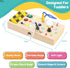 Montessori Busy Board for Toddlers - Early Development Wooden Sensory Toys for Toddlers 1-3, Montessori Toys for 1 2 3 Year Old, Kids LED Light Sw...