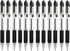 Zebra Z-Grip Retractable Ballpoint Pen 1.0mm Point Size Black Ink 40 Pack...