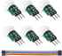 6PCS AM312 Mini Human Sensor Module, HC-SR312 Pyroelectric Infrared PIR Motion Automatic Detector DC 2.7 to 12V with 10pin Wire for Arduino...