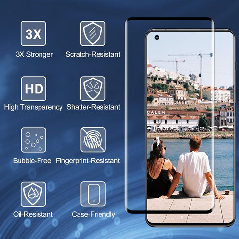 Screen Protector OnePlus 11, Tempered Glass Screen Protector, Anti Scratch, Anti Fingerprint, 9H Hardness, HD Clear Film, High Sensitivity, Temper...
