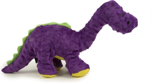 goDog Dinos Bruto Squeaky Plush Dog Toy, Chew Guard Technology - Purple, Large...