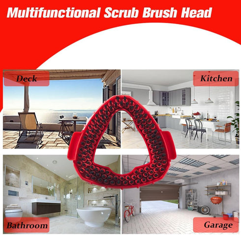 Scrub Brush Compatible with O Cedar Spin Mop 1 Tank System, Triangle Floor Scrubber Mop Replace Head Base Fit for Ocedar EasyWring Microfiber Spin...