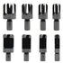 8pcs Wood Plug Cutter Bits, Dowel Bits Set Cork Cutting Tool, Straight & Tapered Bit Set Metric Plug Cutter, Tenon Drill Bit for Woodworking (4 Si...