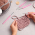 8PCS Crochet Hooks Set Pink Crochet Set Smooth Knitting Needles Kit Silicone Crochet Hook......