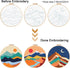 Louise Maelys 3 Set Landscape Embroidery Kits for Beginners,Cross Stitch Kit for Adults,DIY Needlepoint Kits with Mountain sun moon pattern...