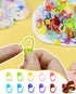 300pcs Stitch Markers with 6 pieces of large blunt sewing needles,colorful knitting markers,plastic crochet hook clip,bulk Crochet hook markers fo...
