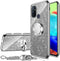 nancheng for OnePlus Nord N100 Phone Case with Ring Kickstand Strap Lanyard Cute Girls Women Men Glitter Soft TPU Shockproof Protection Cover - Si...
