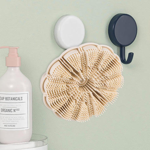 Silicone Body Scrubber, Shower Brush Exfoliating Skin Silicone Scrubber, Foaming Deep Cleaning, Durable, Suitable for All Skin (White)...