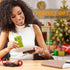 Credit Card Holder for Women RFID Small Wallet Women Slim - Multi Zipper Card Case with Keychain Oil Green...