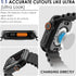 Ultra Look - Fullife 2 in 1 Compatible with Apple Watch Case Series 9 45mm Waterproof Screen Protector, Front & Back Full Protective Bumper Face C...