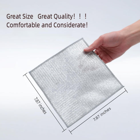 6 Pieces Double Multipurpose Wire Dishwashing Rag for Wet and Dry Dish, Multifunctional Non Scratch Wire Dishcloth, Kitchen Cleaning Rags (6-PCS)...